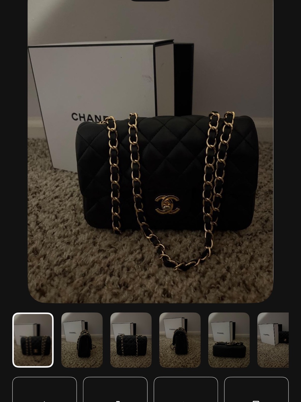 CHANEL Black Lace-Up Sneakers matching bag